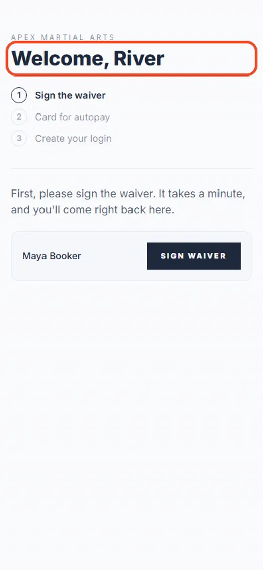 Step 1: Open the link in your email