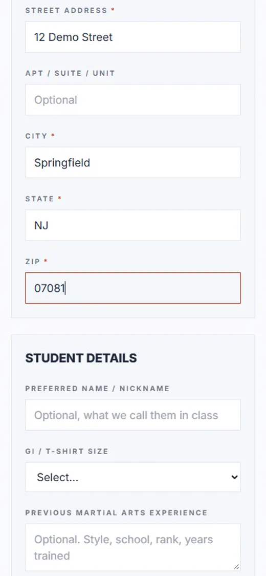Step 5: Your home address