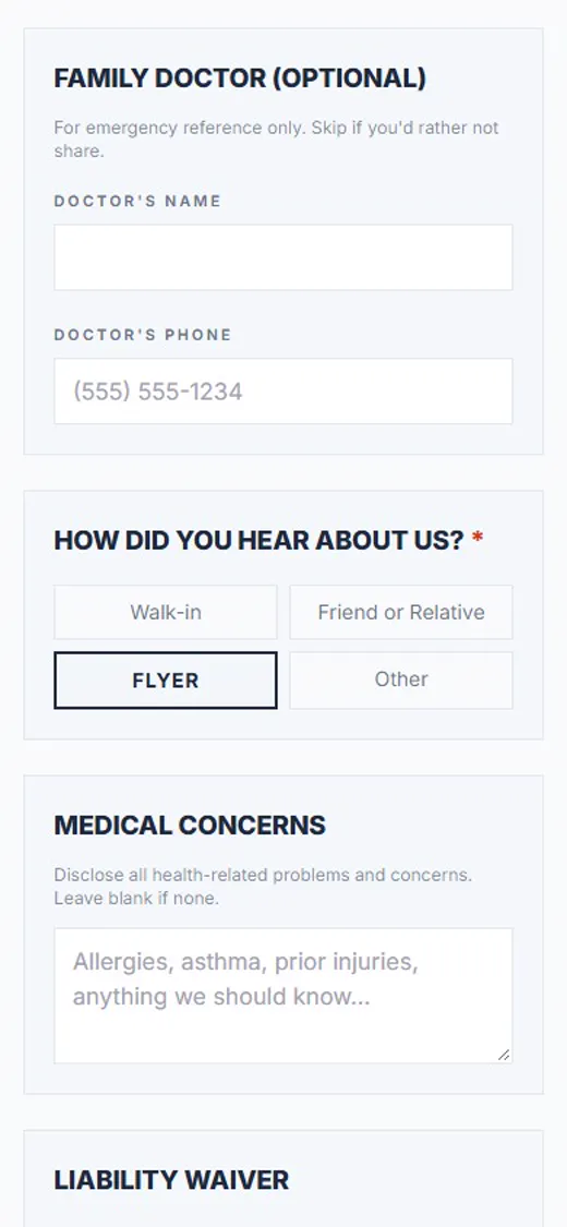 Step 7: How did you hear about us?