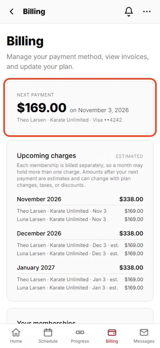 Step 2: Your next payment