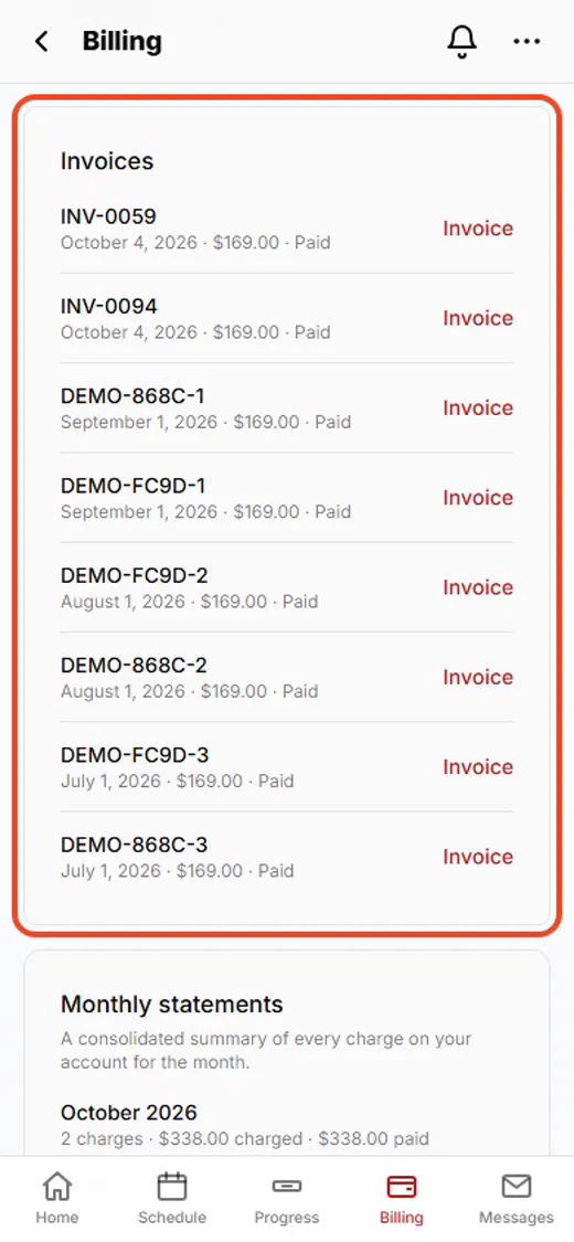 Step 5: Every invoice