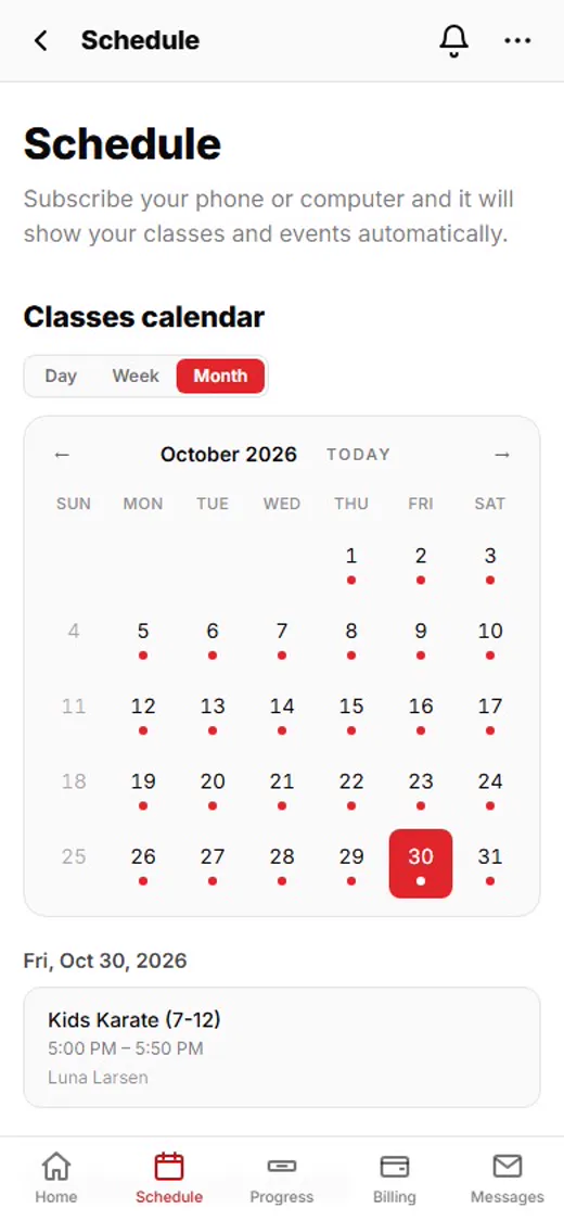 Step 1: Tap Schedule